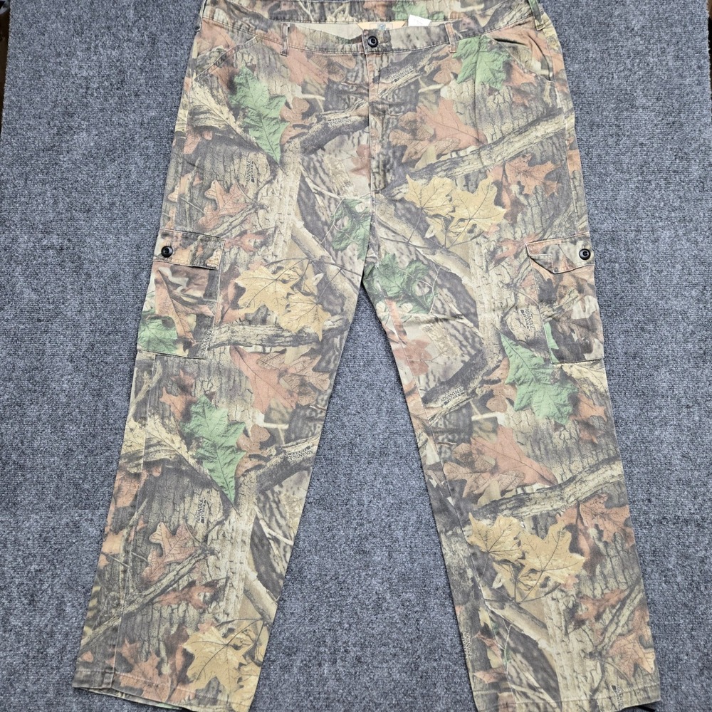 Vintage RedHead Mens 2XL 44x30 Advantage Timber Camo Cargo Pants Cotton Hunting